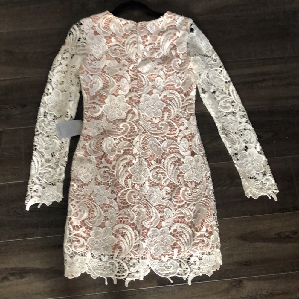NWT DRESS THE POPULATION Lace Dress (S) - Ivory - Picture 6 of 14